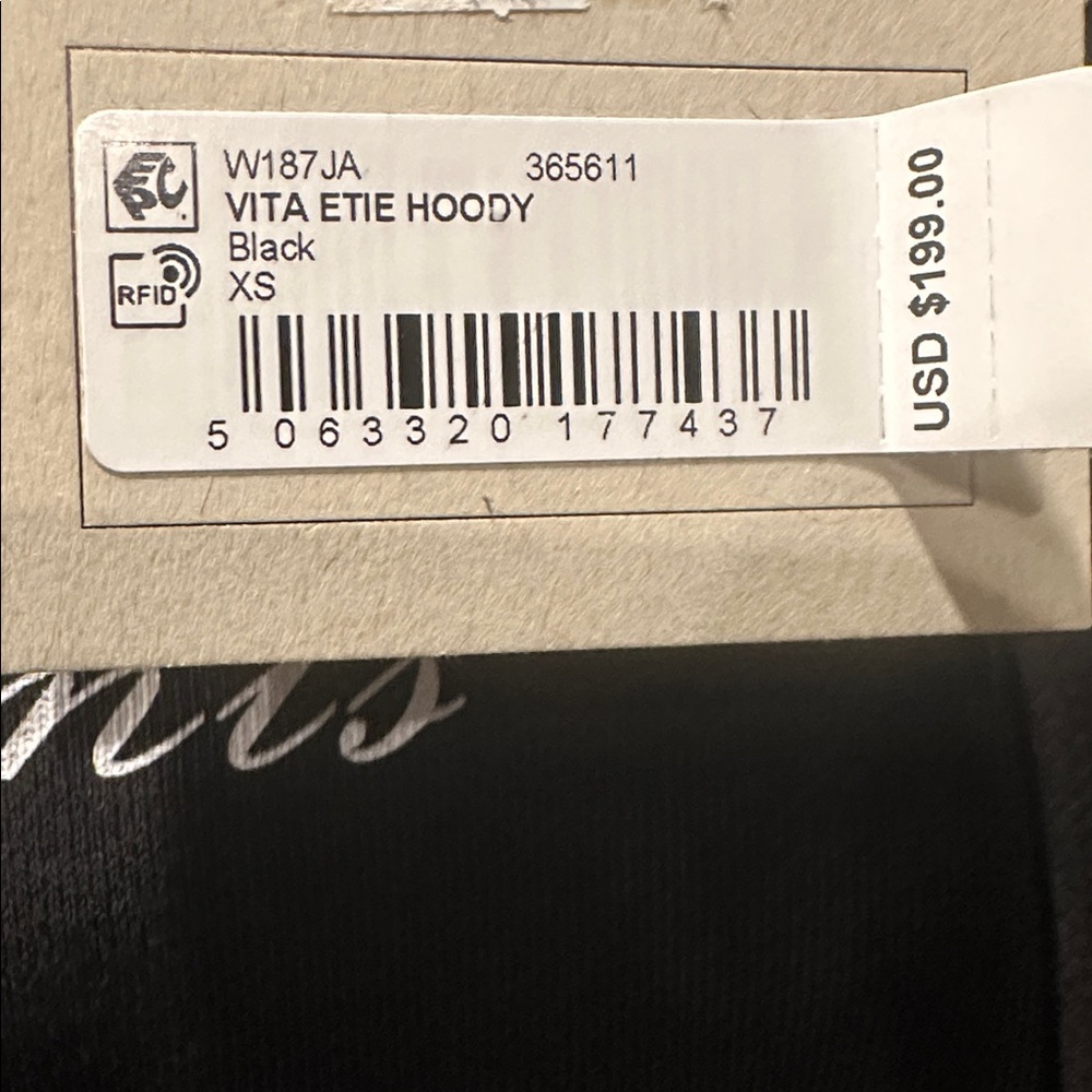All Saints "Vita Etie" Black Hoodie - Picture 9 of 9
